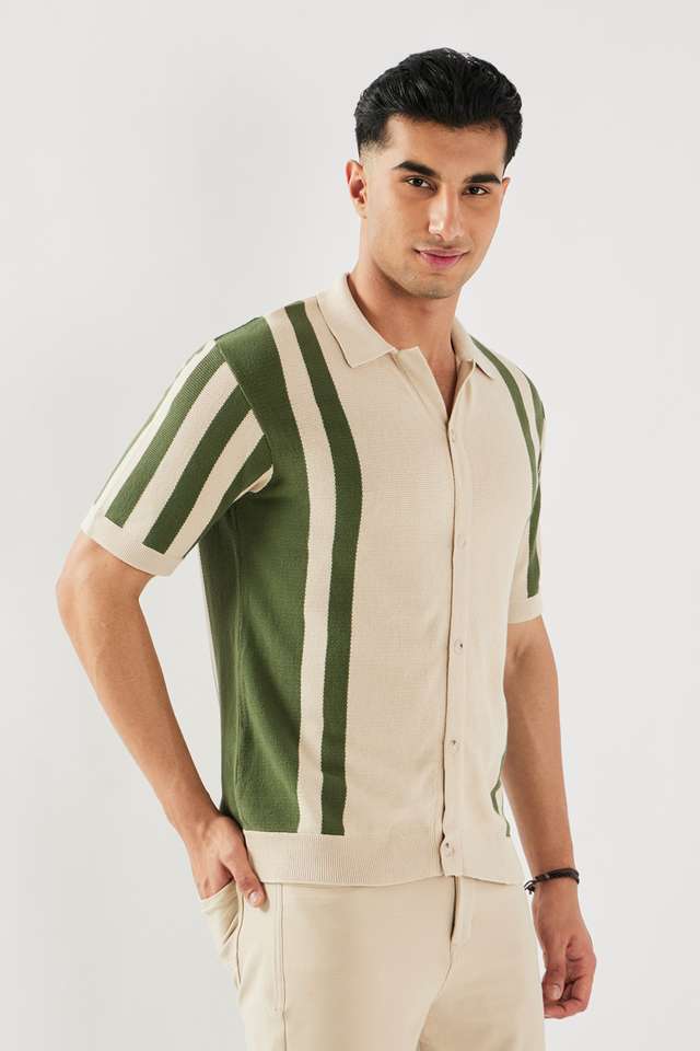 Stripes-Cotton-Regular-Fit-Men-s-Casual-Wear-Shirt