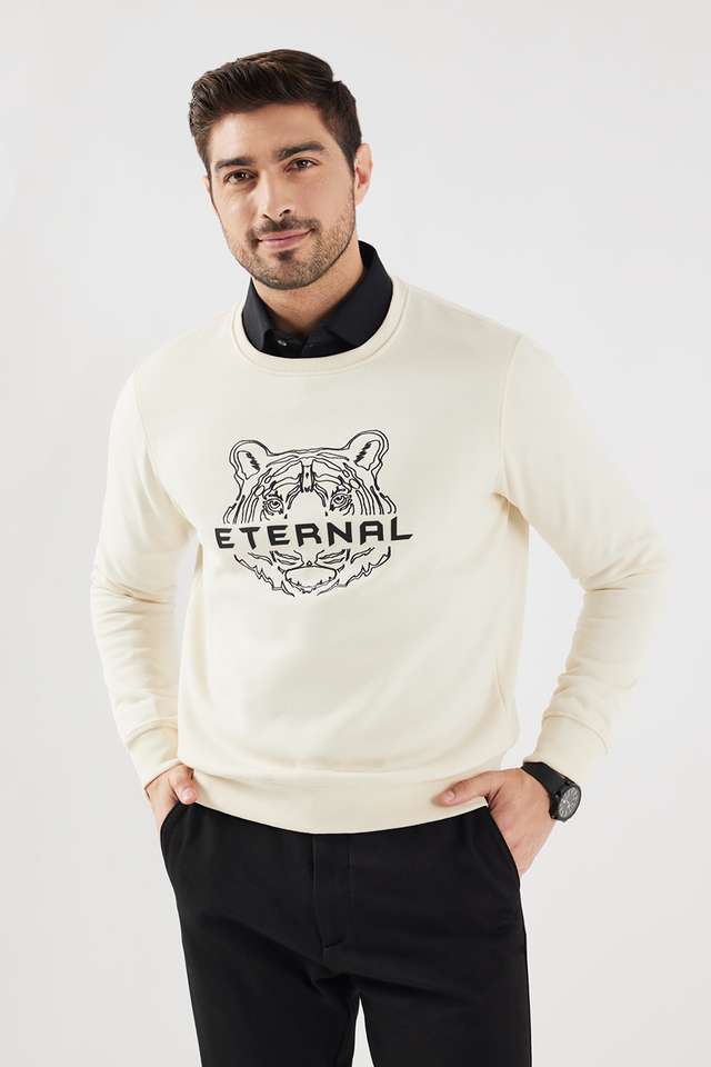 Graphic-Print-Blended-Fabric-Regular-Fit-Men-s-Sweatshirt