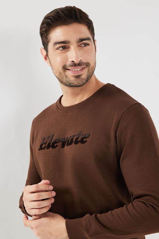 Typographic-Blended-Fabric-Regular-Fit-Men-Sweatshirt