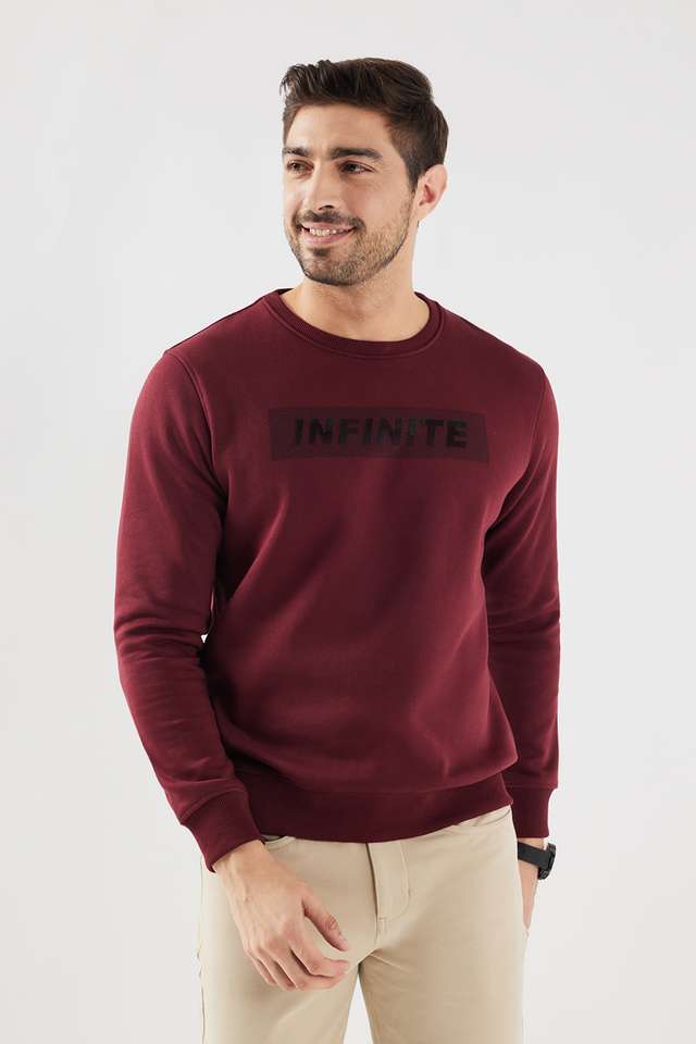 Graphic-Print-Blended-Fabric-Regular-Fit-Men-s-Sweatshirt