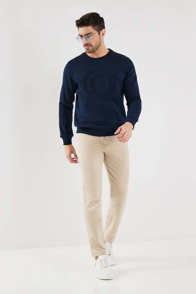 Graphic-Print-Blended-Fabric-Regular-Fit-Men-s-Sweatshirt