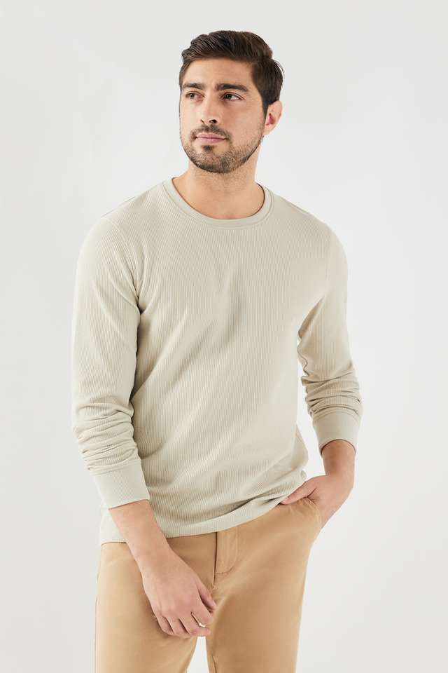 Textured-Blended-Fabric-Round-Neck-Men-s-T-Shirt
