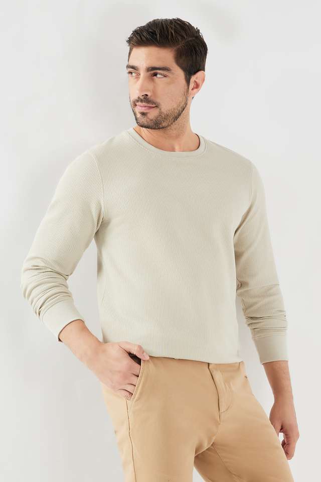 Textured-Blended-Fabric-Round-Neck-Men-s-T-Shirt