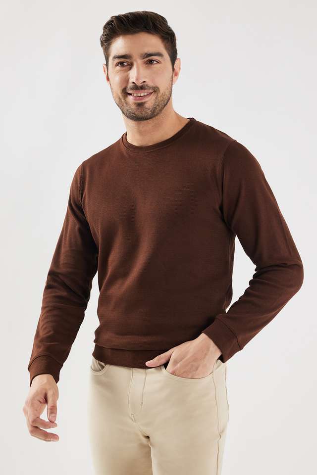 Textured-Cotton-Round-Neck-Men-s-T-Shirt