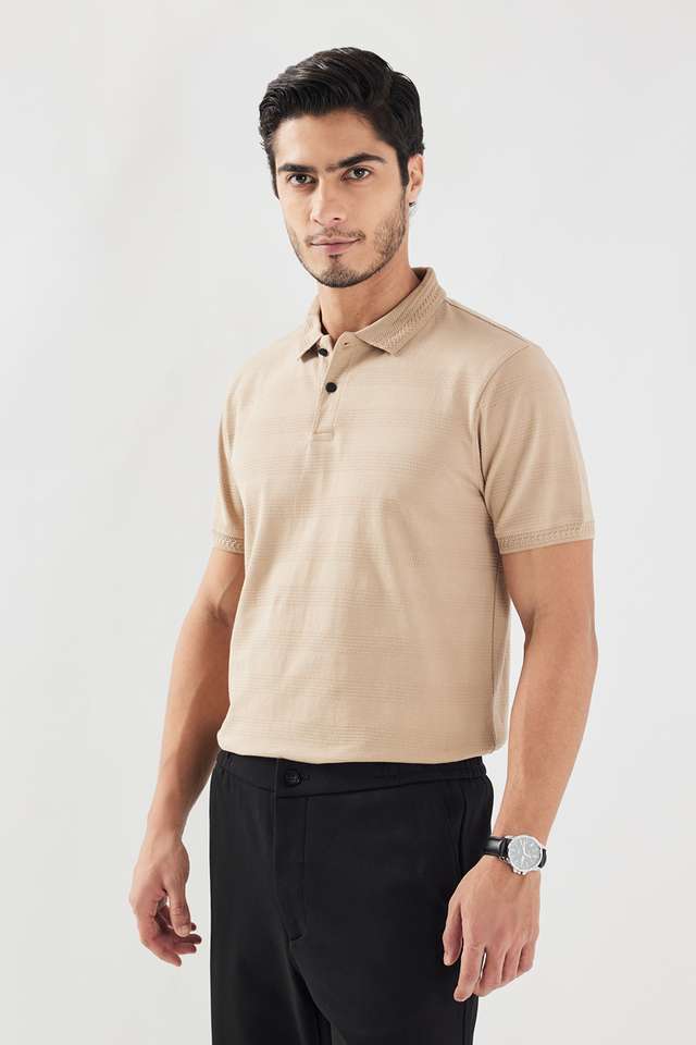 Textured-Cotton-Polo-Men-s-T-Shirt
