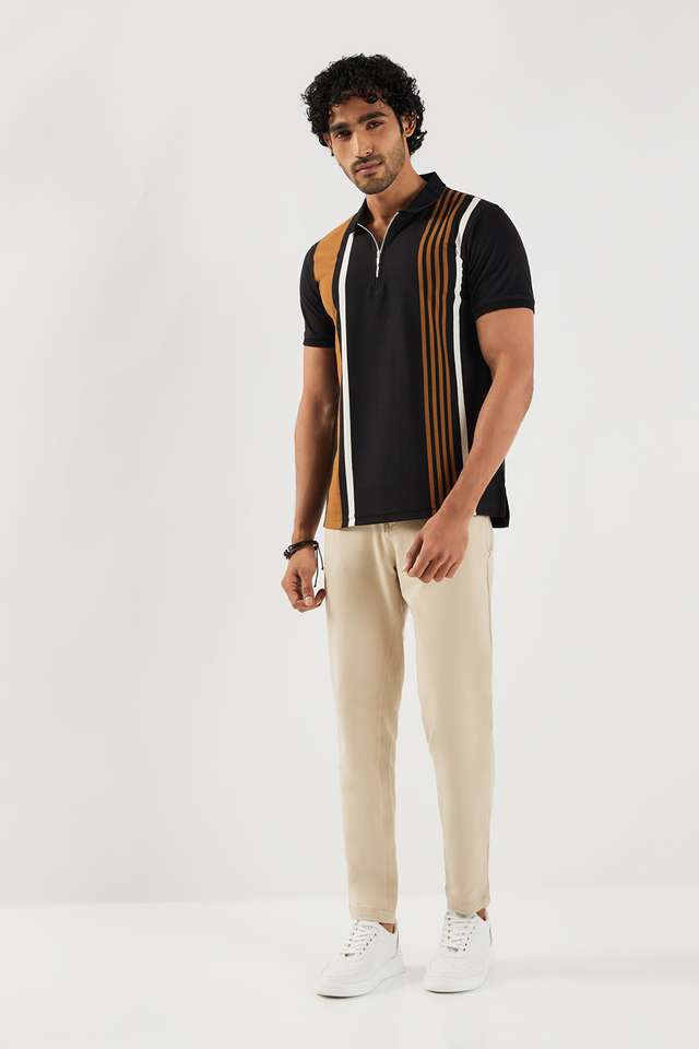 Stripes-Cotton-Blend-Polo-Men-s-T-Shirt