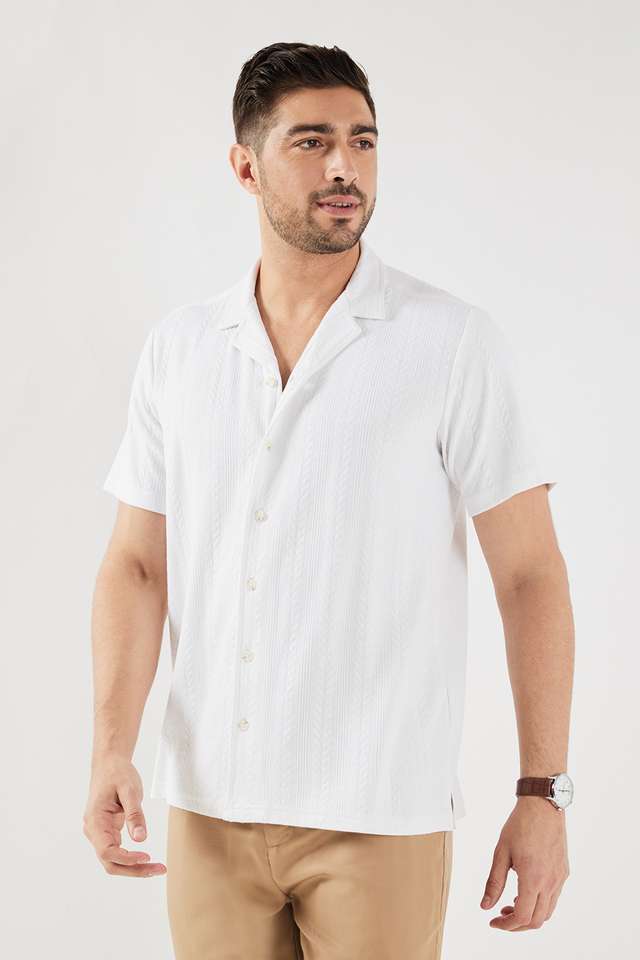 Textured-Blended-Fabric-Regular-Fit-Men-s-Casual-Wear-Shirt
