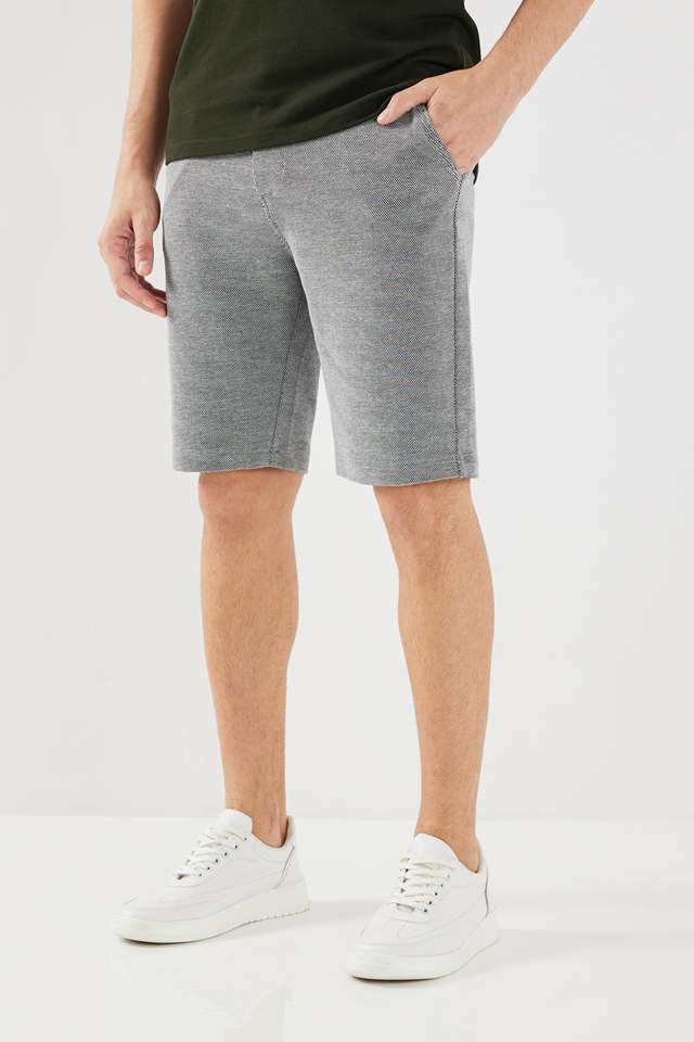 Textured-Cotton-Blend-Men-s-Shorts