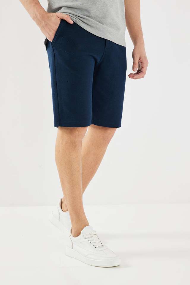 Textured-Cotton-Men-s-Shorts