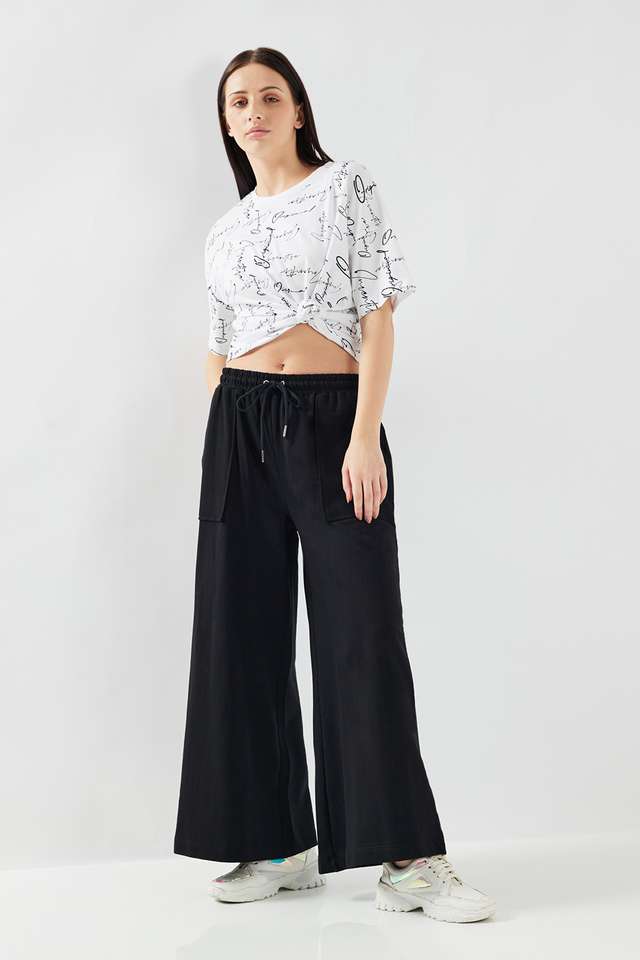 Solid-Full-Length-Cotton-Women-s-Joggers