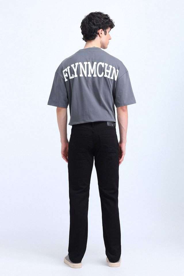 Light-Wash-Polyester-Straight-Fit-Men-s-Jeans