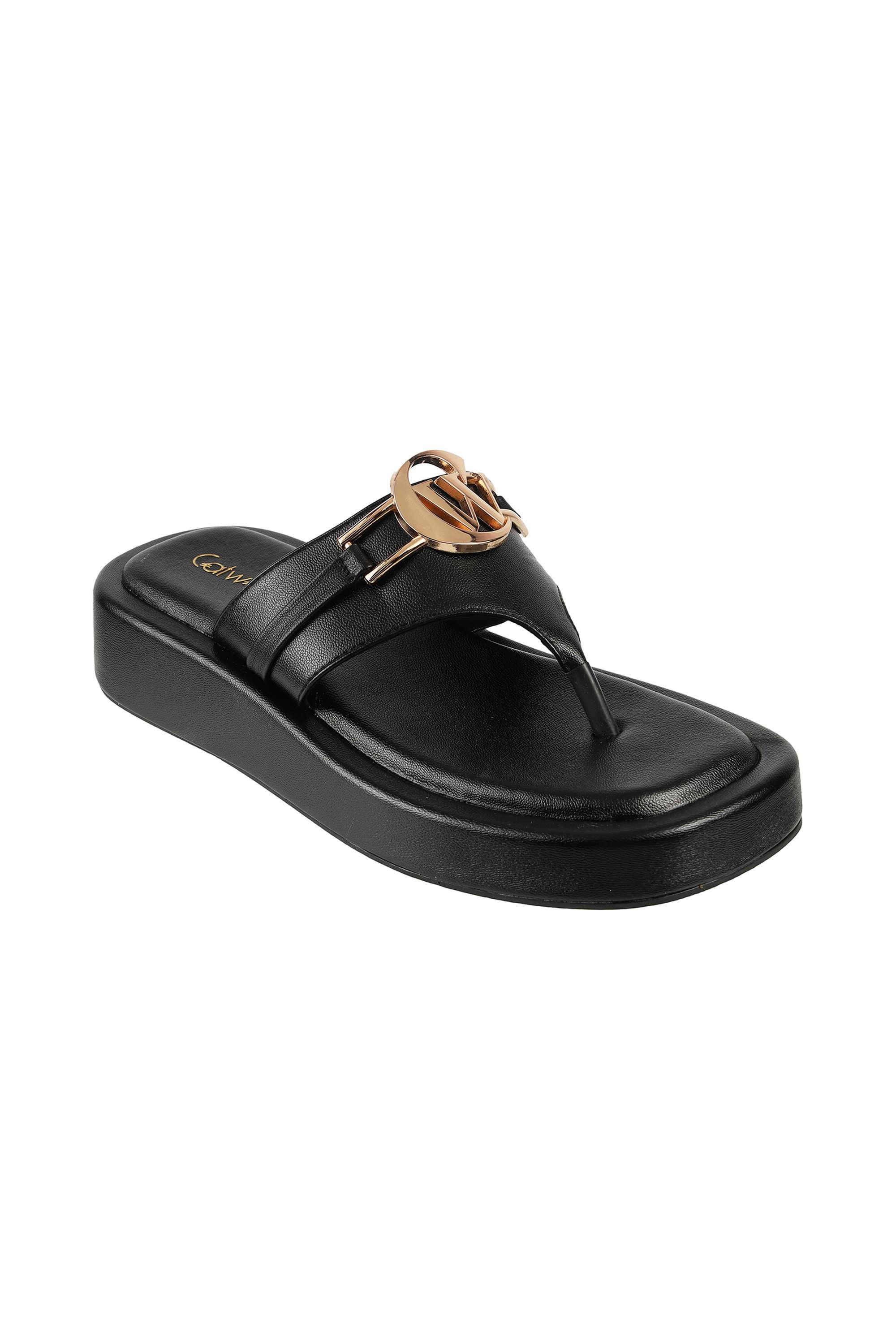 COURT-PU-Slip-On-Women-s-Casual-Wear-Flip-flops