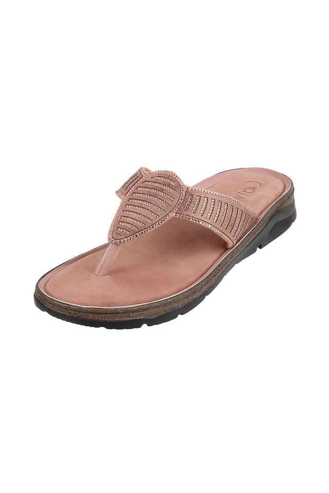 V-Strap-Solids-Fabric-Slip-on-Women-s-Flip-flops