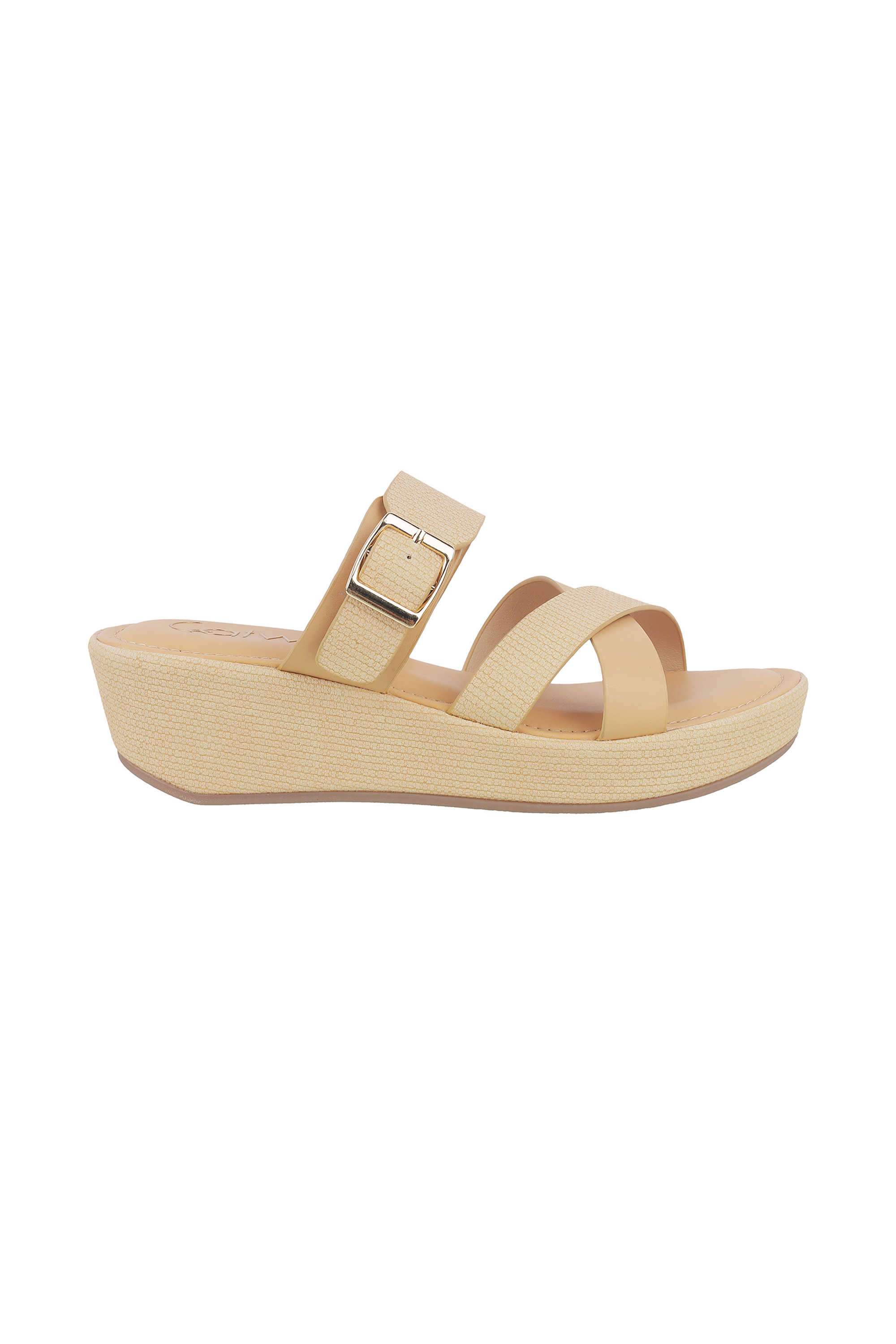 Wall-St-Boho-Chic-PU-Slip-On-Women-s-Casual-Wear-Sandals
