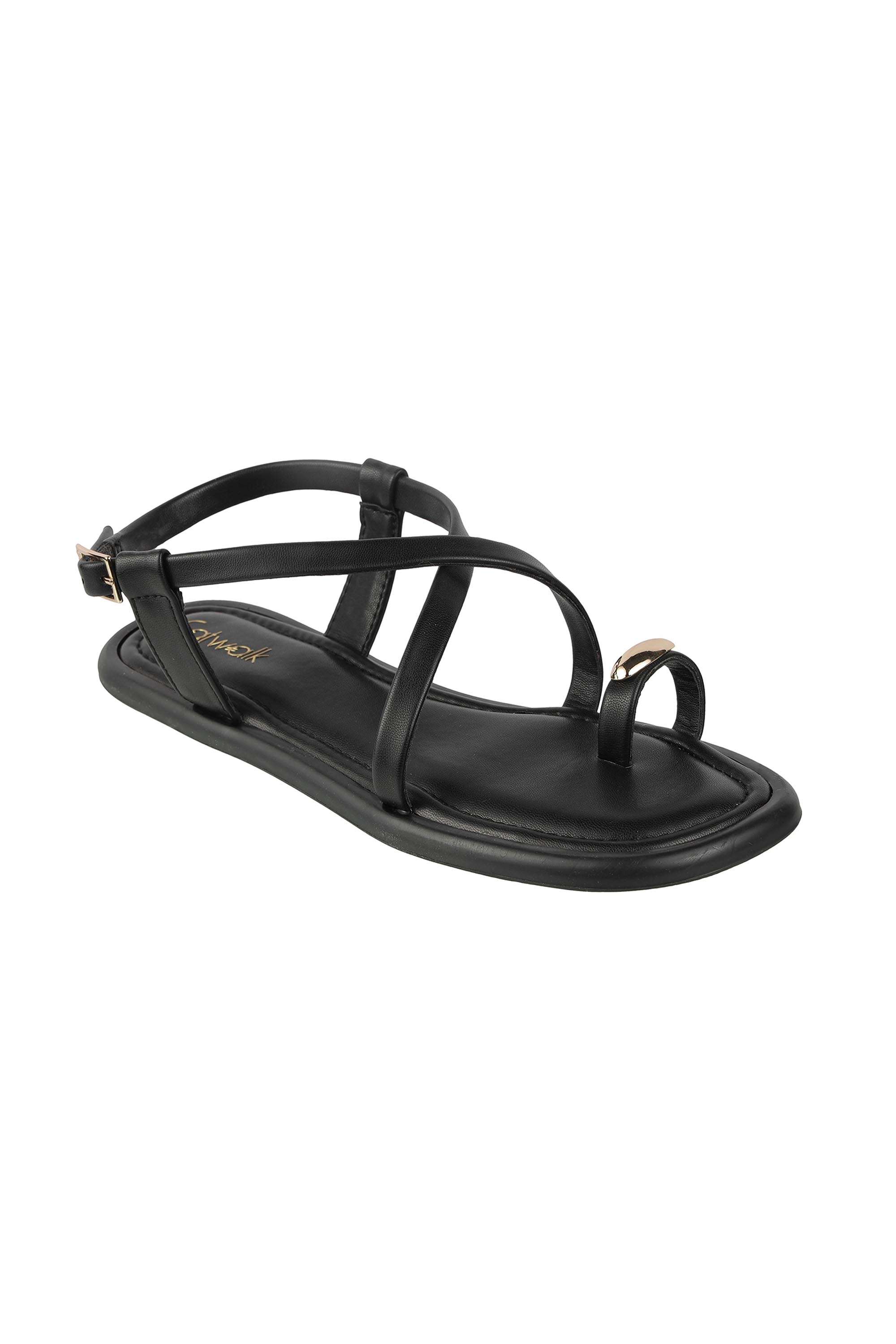 PU-Buckle-Women-s-Casual-Wear-Flats