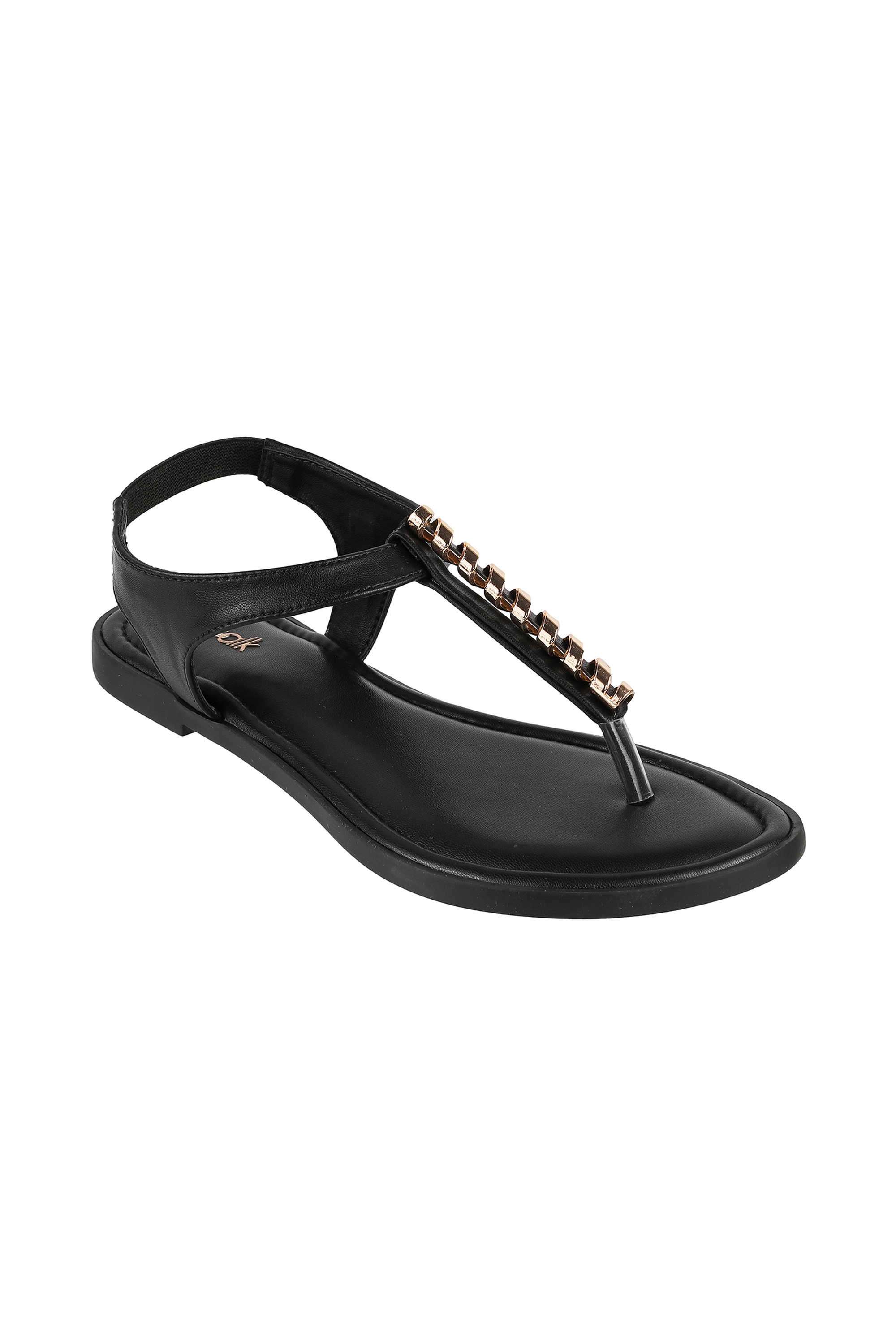T-STRAP-PU-Buckle-Women-s-Casual-Wear-Sandals