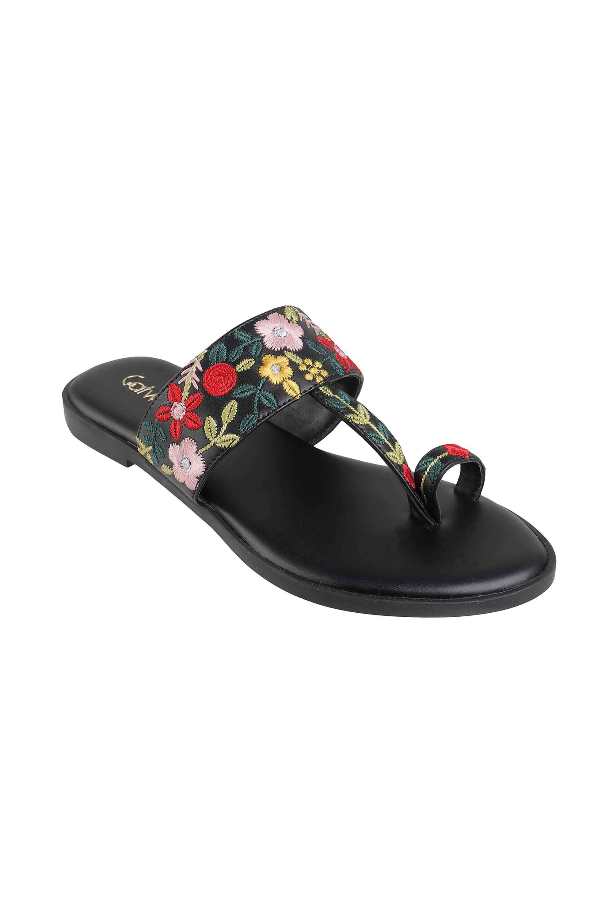 Synthetic-Slip-On-Women-s-Party-Wear-Flats