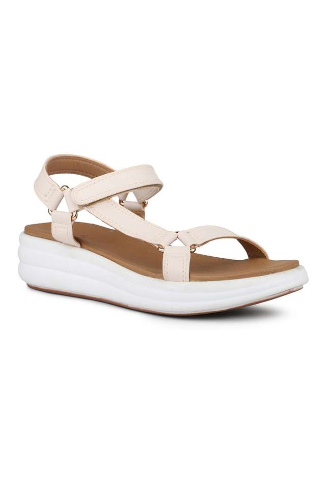 Solid-Synthetic-Velcro-Women-s-Casual-Sandals