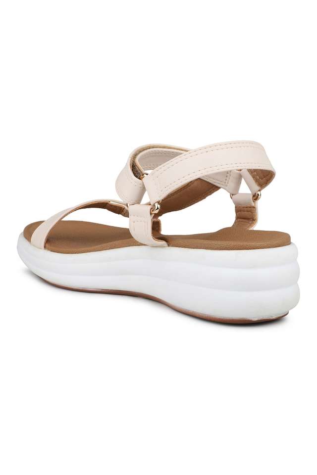 Solid-Synthetic-Velcro-Women-s-Casual-Sandals