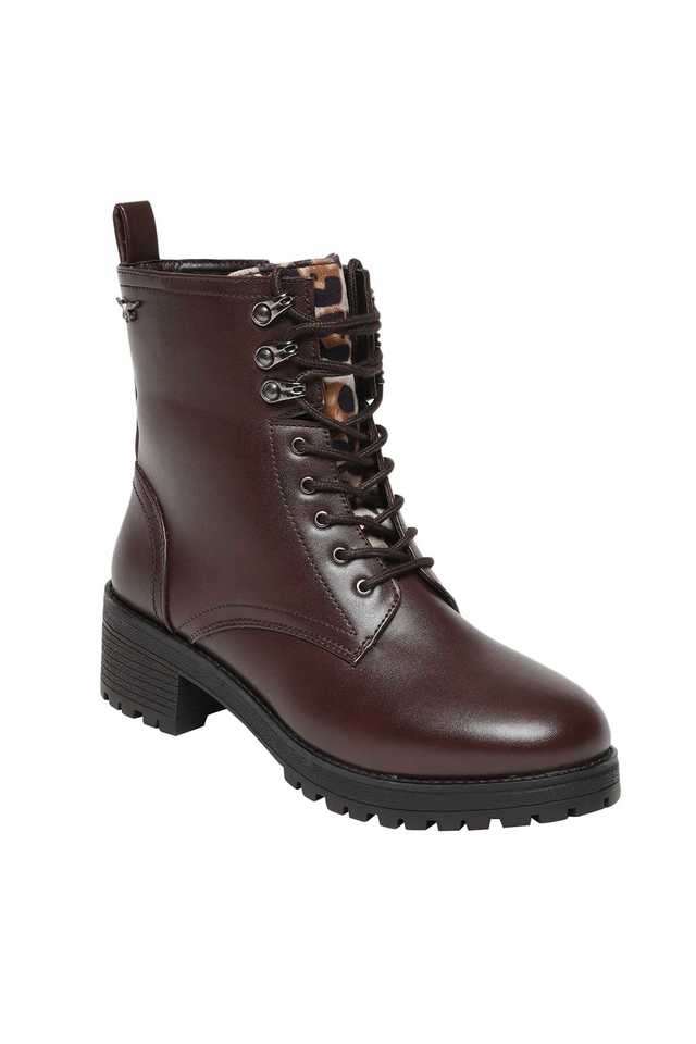 PU-Lace-Up-Women-s-Mid-Tops-Boots