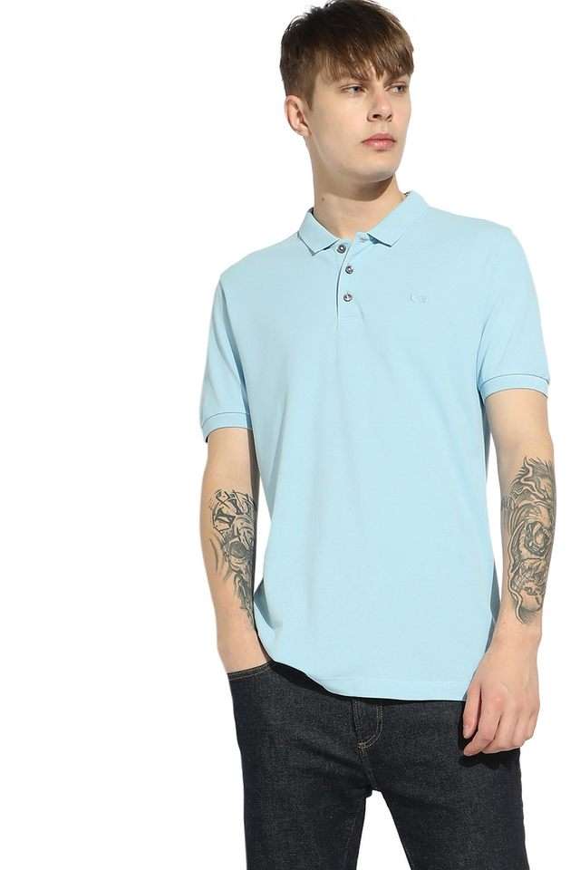 Solid-Cotton-Polo-Men-s-T-Shirt