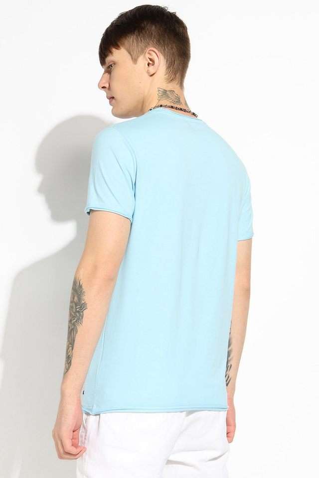 Solid-Cotton-Round-Neck-Men-s-T-Shirt