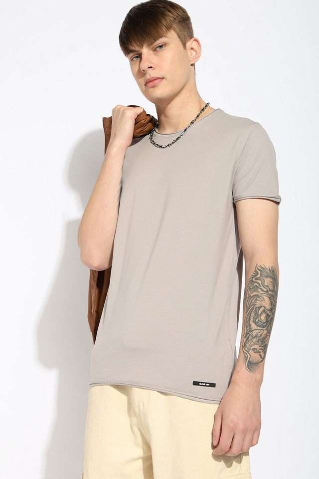 Solid-Cotton-Round-Neck-Men-s-T-Shirt
