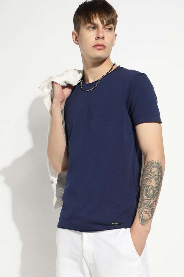 Solid-Cotton-Round-Neck-Men-s-T-Shirt