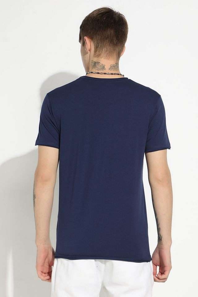 Solid-Cotton-Round-Neck-Men-s-T-Shirt