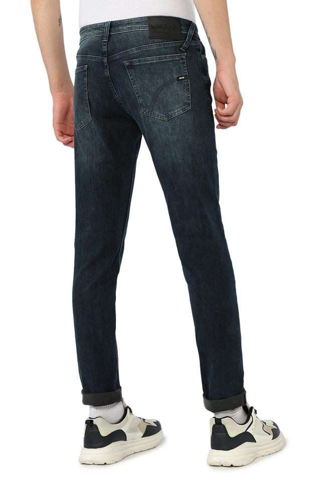 Light-Wash-Polyester-Skinny-Fit-Men-s-Jeans