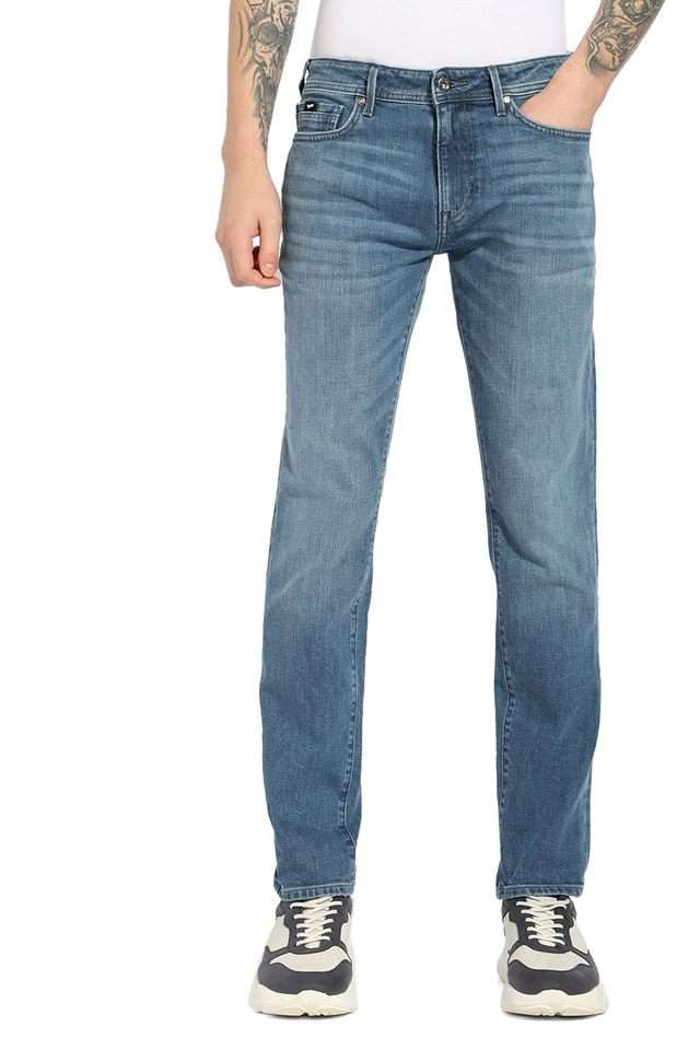 Light-Wash-Cotton-Slim-Fit-Men-s-Jeans