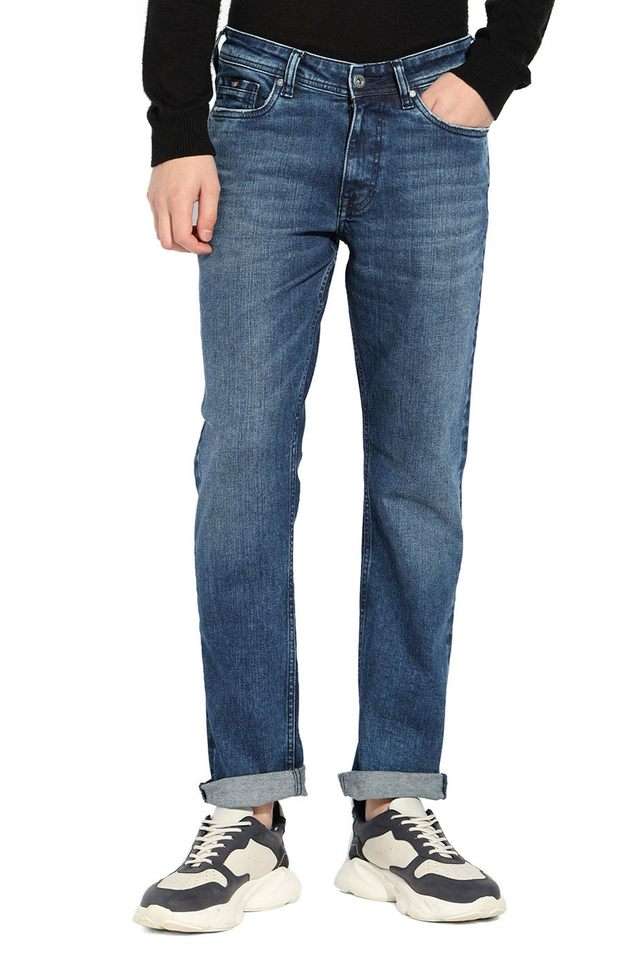 Light-Wash-Cotton-Straight-Fit-Men-s-Jeans