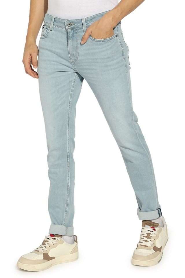 Light-Wash-Cotton-Skinny-Fit-Men-s-Jeans