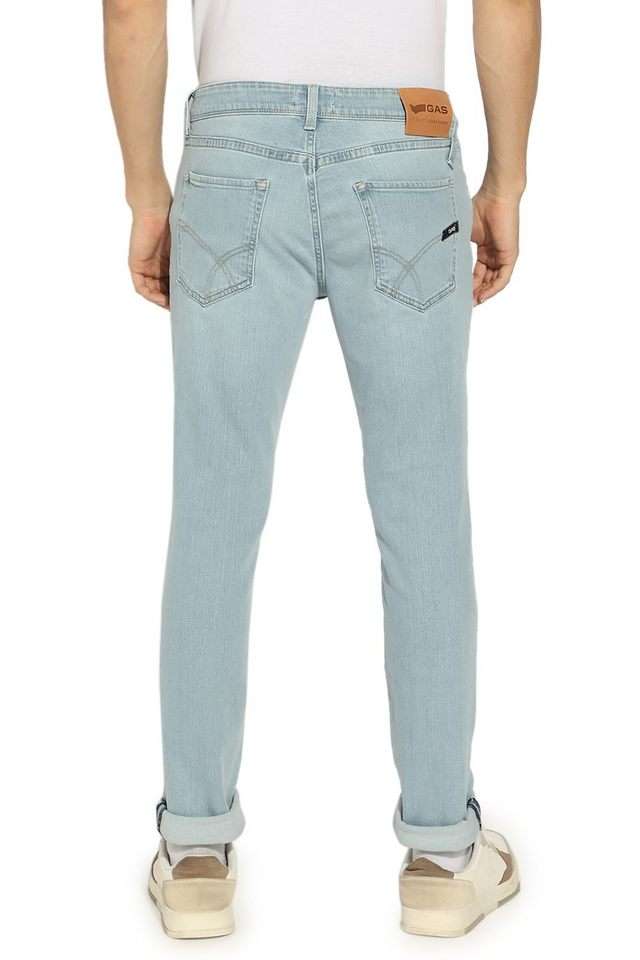 Light-Wash-Cotton-Skinny-Fit-Men-s-Jeans