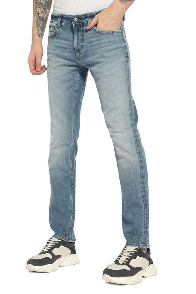 Light-Wash-Cotton-Straight-Fit-Men-s-Jeans