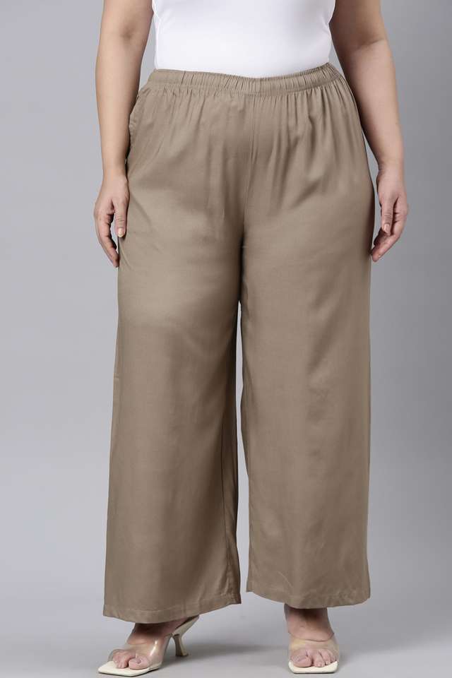 Solid-Full-Length-Viscose-Women-s-Palazzos