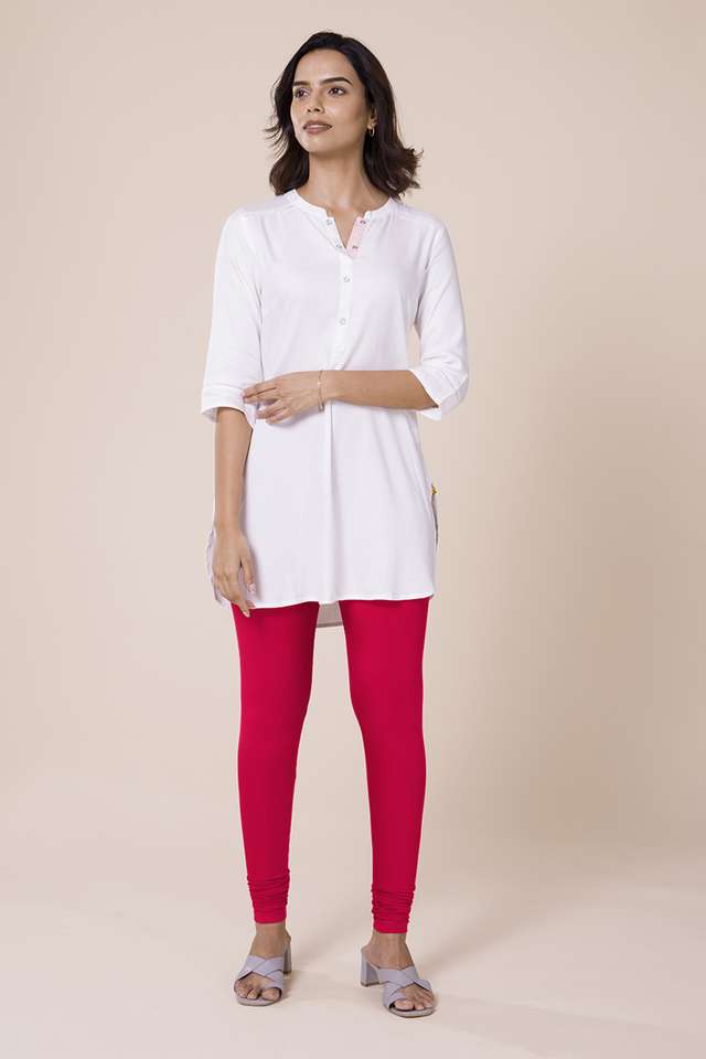 Solid-Full-Length-Cotton-Women-s-Churidars