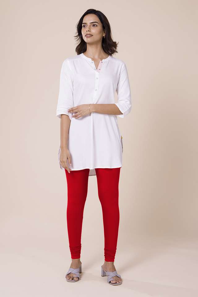 Solid-Full-Length-Cotton-Women-s-Churidars