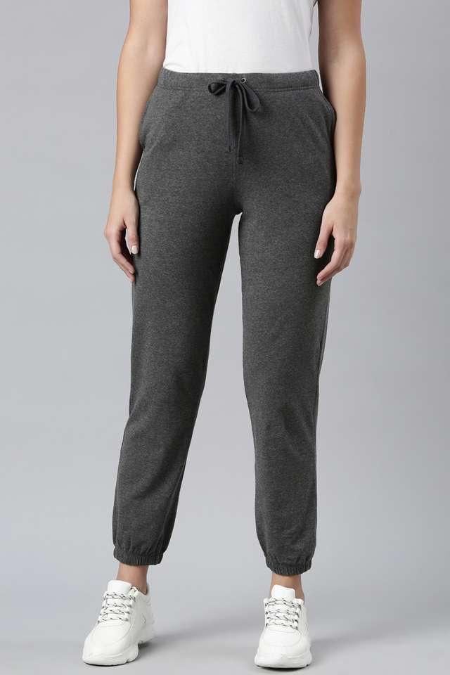 Solid-Ankle-Length-Cotton-Women-s-Joggers