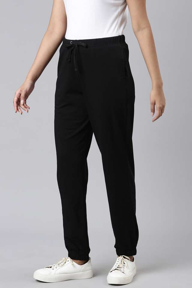 Solid-Ankle-Length-Cotton-Women-s-Joggers