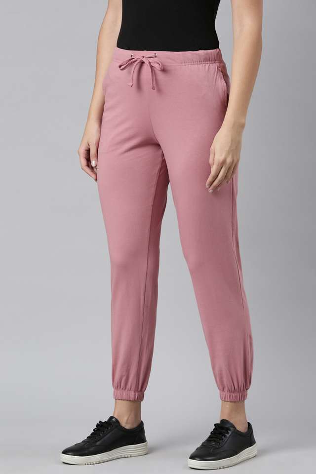 Solid-Cotton-Relaxed-Fit-Women-s-Pants