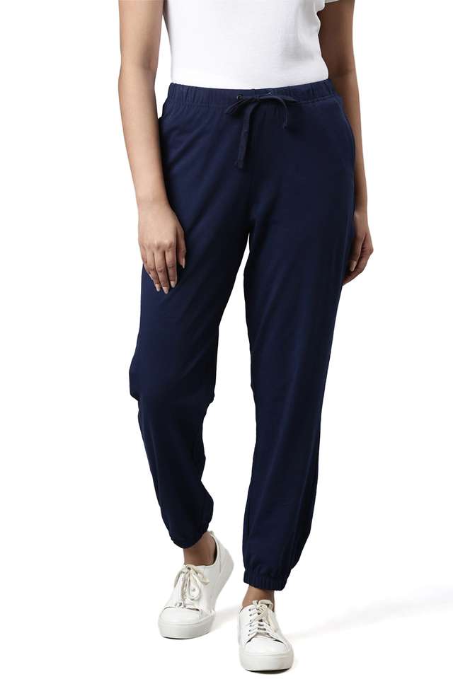 Solid-Cotton-Relaxed-Fit-Women-s-Pants
