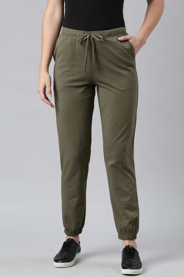 Solid-Ankle-Length-Cotton-Women-s-Joggers