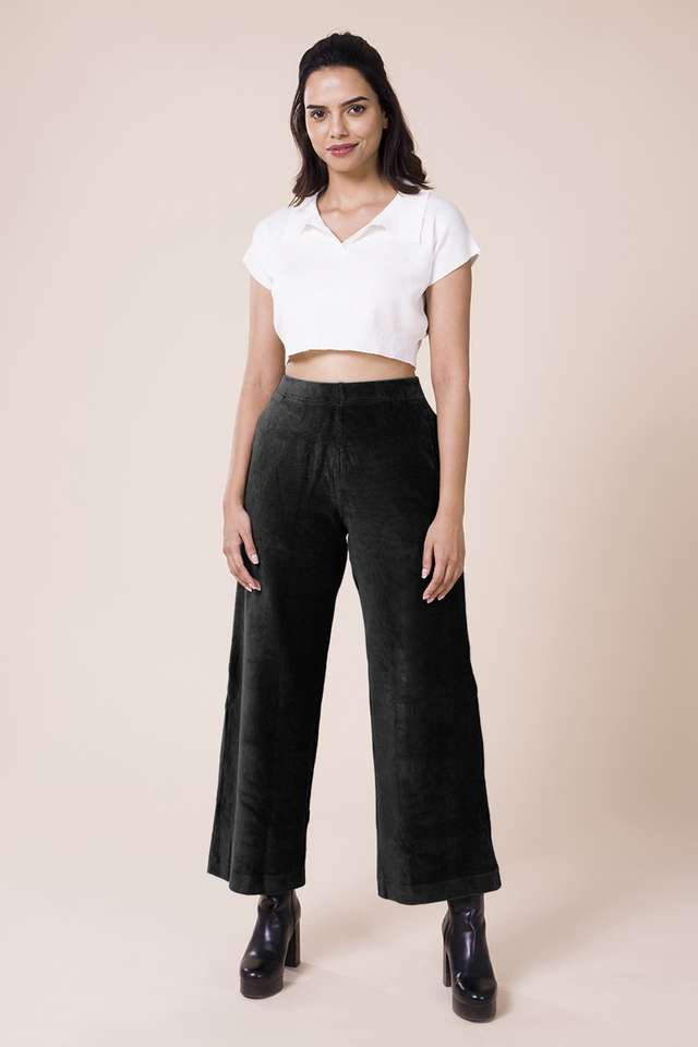 Solid-Regular-Fit-Cotton-Women-s-Festive-Wear-Pants