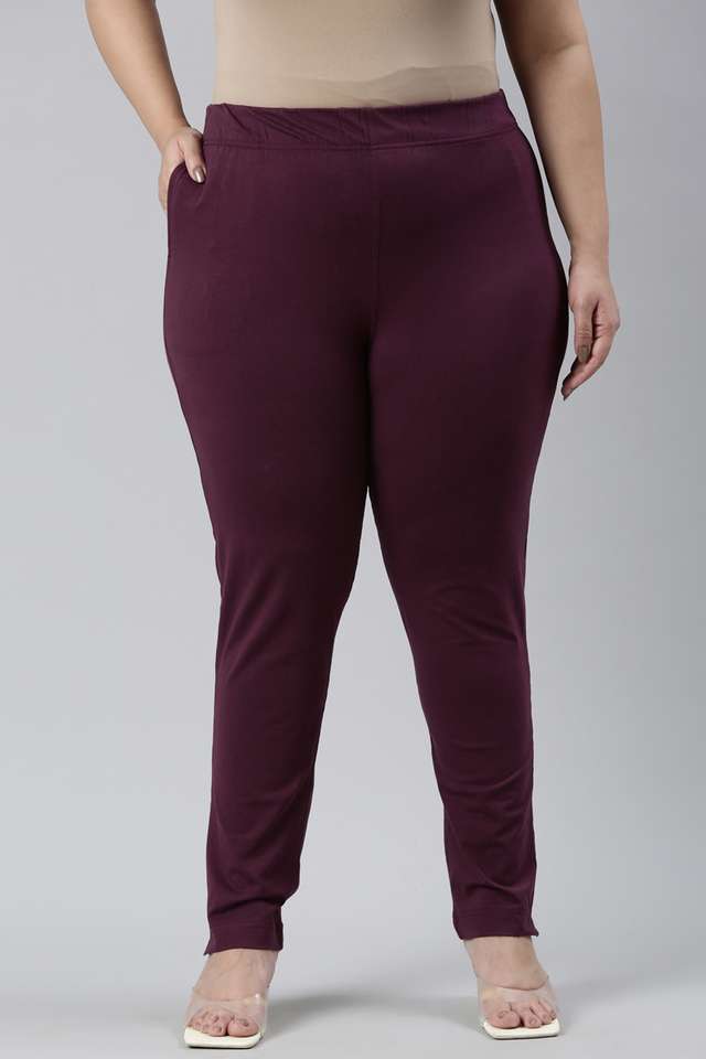 Solid-Regular-Fit-Cotton-Women-s-Casual-Wear-Pants