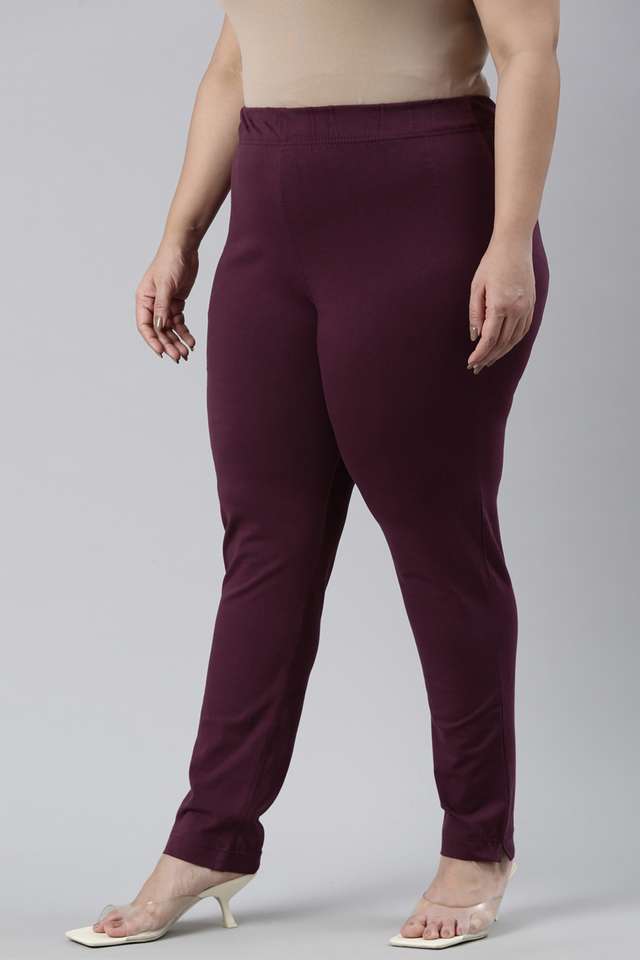 Solid-Regular-Fit-Cotton-Women-s-Casual-Wear-Pants