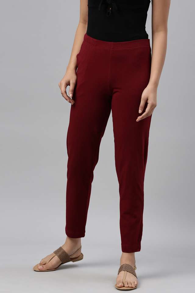 Solid-Regular-Fit-Cotton-Women-s-Casual-Wear-Pants