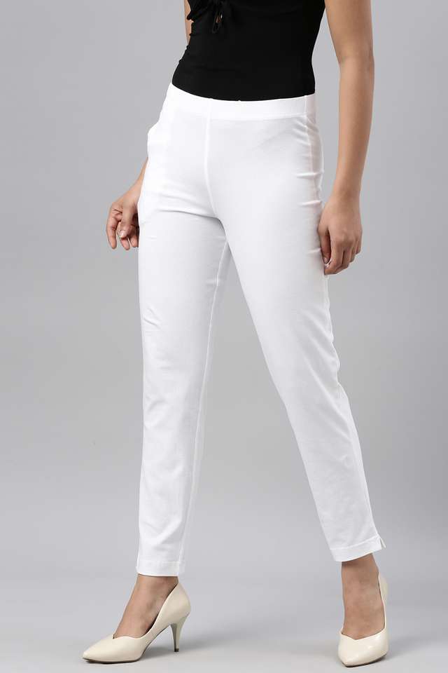 Solid-Regular-Fit-Cotton-Women-s-Casual-Wear-Pants
