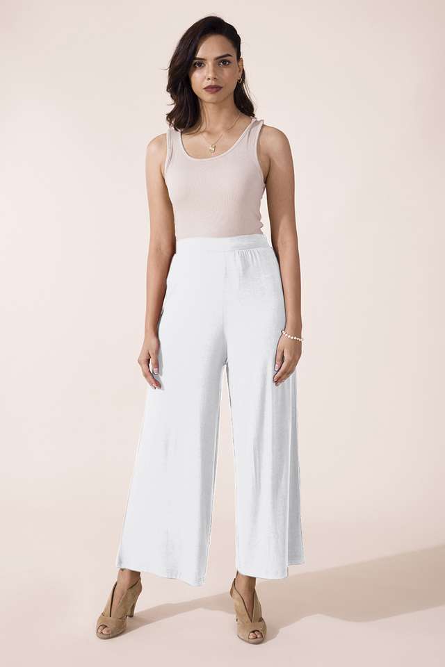 Solid-Full-Length-Viscose-Women-s-Palazzos
