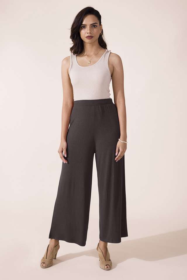 Solid-Full-Length-Viscose-Women-s-Palazzos